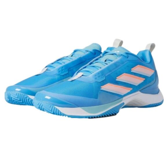 Adidas Women's Avacourt Tennis Shoes Pulse Blue/White/Mint‎ Ton size 10.5 new! - Picture 1 of 9